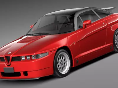 Alfa Romeo SZ Zagato 1989-1991 3D model