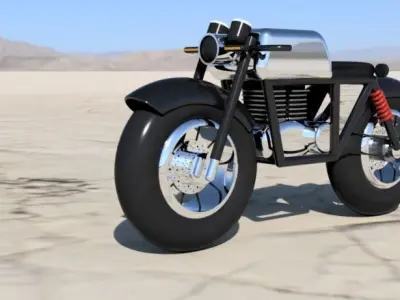 Cafe Racer Bike Design 3D print model