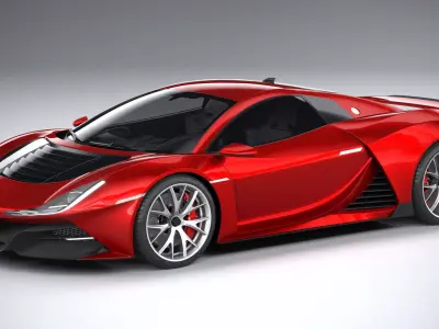 Generic Supercar 2020 3D model