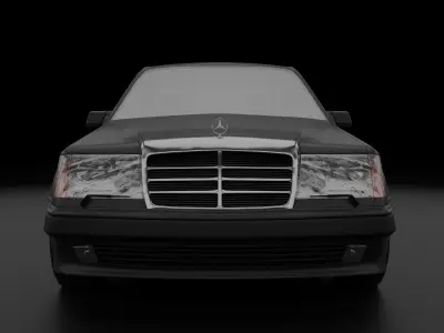 Mercedes-Benz E Class W124 E500 1993 3D model