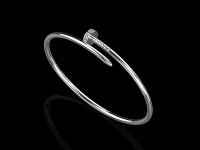 Juste un clou Bracelet 16 Size with Gems Small Verison N177 3D print model