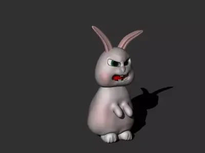 cute rabbit 3D print model