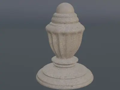 Planter finial 3D print model