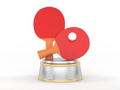 Ping Pong Trophy 3D model