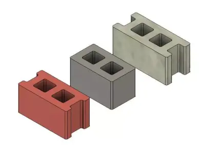 Free Mini Cinder Blocks Free 3D print model