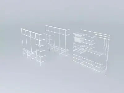 Algot wardrobe 3D model
