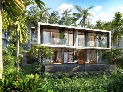 Tropical Villa Model 3D model
