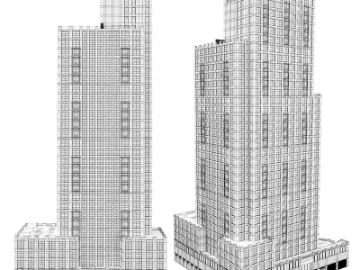 Abington House Building 3D model