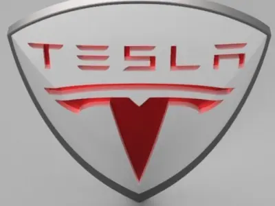 Tesla 3d logo 1 3D model