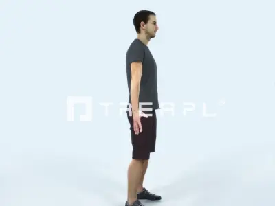 Jest 01L Animated Rigged Summer Casual Man Low-poly 3D model