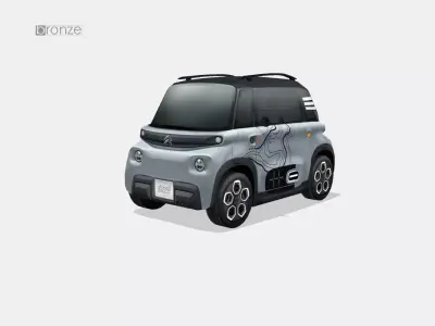 Citroen Ami Vibe 2020 Low-poly 3D model