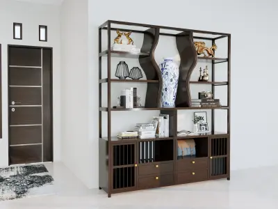 Luxury Wood Cabinet Furniture Design  3D model