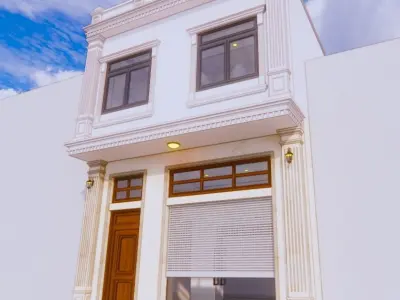 neo classical house Free 3D model
