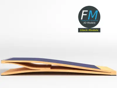 Gymnastics springboard 1 3D model