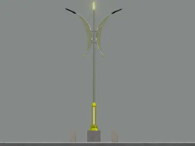 Decorative Lighting Pole Type-7 3D model