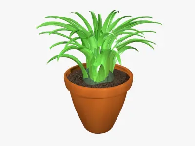 Tillandsia plant 3D model