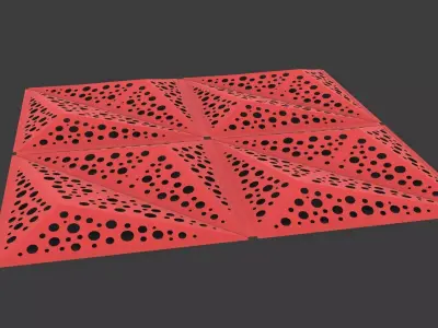 3d panel for outside  Free 3D model