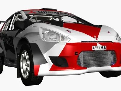 Mitsubishi R5 Rally 3D model