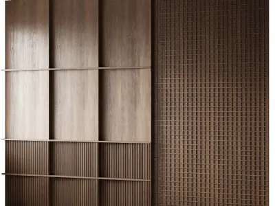 Wooden panels 3D model