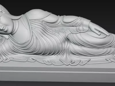 Sleeping Buddha Statue 3D Print 3D print model