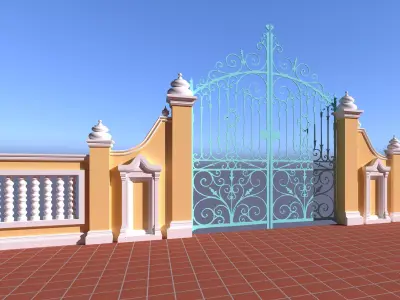 Fence Style 3D model