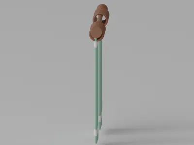 Cartoon Curtain 3D model