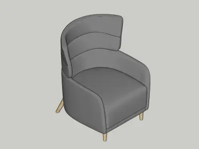 Armchair by IKEA OSKARSHAMN 3D model