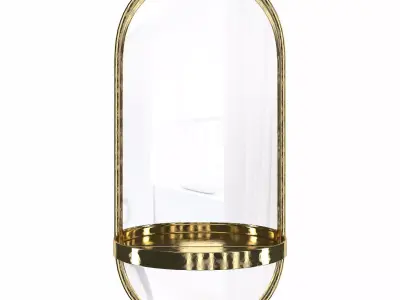Ernst Beveled Accent Mirror 3D model