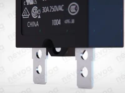 P-B Thermal Circuit Breaker - W54 - XB1A4A10 - 30 3D model