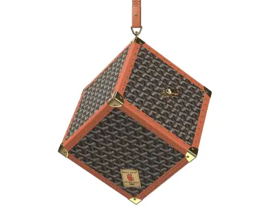 Goyard De Trunk Bag Low-poly 3D model