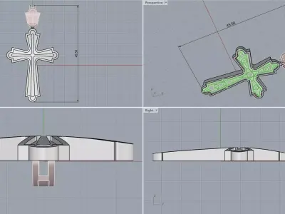 cross 3D print model 2