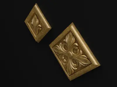 Carved rosette 3D model