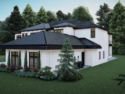 Modern House Number 13 - Stl-Dae file - 3d model Only 3D print model