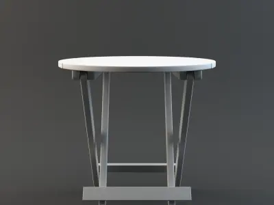 Folding Side Table 3D model