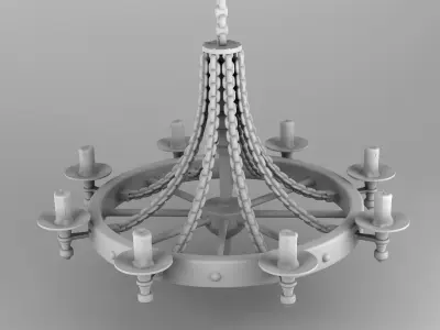 Home interior of the middle ages 3D print model