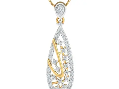 Solitaire Women pendant 3D print model purchase