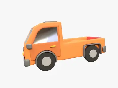 Pickup Van 3D model by slabdsgn