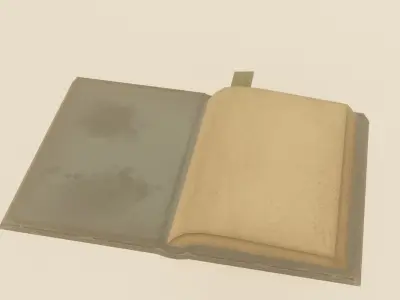 Low-Poly Stylized Book Game Ready Low-poly 3D model