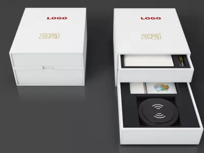 Luxury Gift Box 3D model