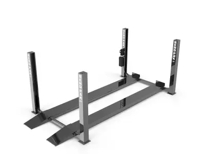 Car Lift Four Post Low-poly 3D model