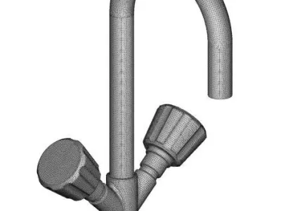 Modern Wash Mixer Tap 3D print model