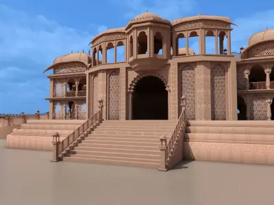 Indian architecture  3D model