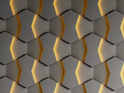 3d wall panel set 01  Concrete Quality4k  Low-poly 3D model