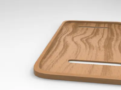 Zua Tray Low-poly 3D model