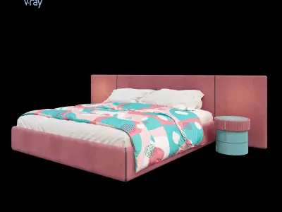 ARCHILINE Design Studio - CM - Bed 04 Free 3D model