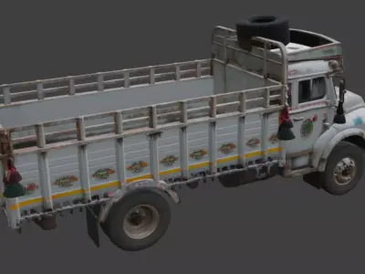 Cargo Truck 3D Model 3D model