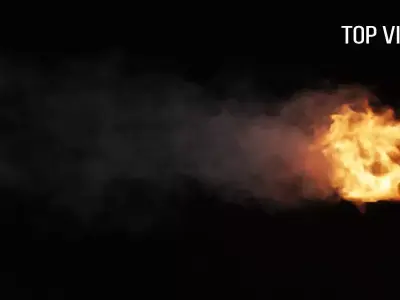 Animated Vdb Car Fire 300 Frames loopable 3D model