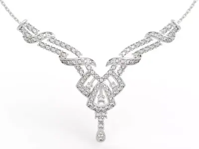 Mesmerizing Geometric Necklace 3D print model