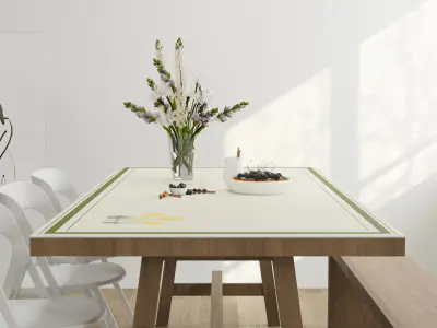 White kitchen 3D model