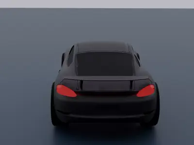 Sports Car 3D Model Mid Poly 3D model